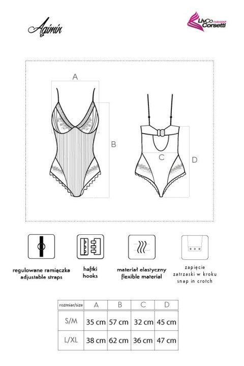 Body Agimin LC 90615 Dahila Pink Różowy Collection LivCo Corsetti Fashion rozmiar - L/XL RÓŻOWY Body Agimin LC 90615 Dahila Pink Różowy Collection LivCo Corsetti Fashion rozmiar - L/XL RÓŻOWY