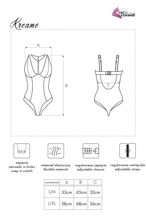 Body Kreame Pink Różowy LC 90546 Sugar Corall Collection LivCo Corsetti Fashion rozmiar - L/XL RÓŻOWY Body Kreame Pink Różowy LC 90546 Sugar Corall Collection LivCo Corsetti Fashion rozmiar - L/XL RÓŻOWY