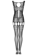 Bodystocking Ambroise Black Czarny LivCo Corsetti Fashion rozmiar - S/L BLACK