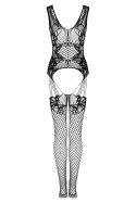 Bodystoking Julove Black Czarny LivCo Corsetti Fashion rozmiar - S/L BLACK