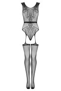 Bodystoking Nustola Black Czarny LivCo Corsetti Fashion rozmiar - S/L BLACK