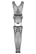 Bodystoking Nustola Black Czarny LivCo Corsetti Fashion rozmiar - S/L BLACK