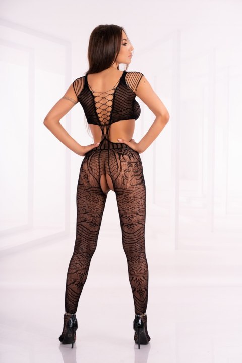 Bodystoking Tubiana Black Czarny LivCo Corsetti Fashion rozmiar - S/L BLACK Bodystoking Tubiana Black Czarny LivCo Corsetti Fashion rozmiar - S/L BLACK
