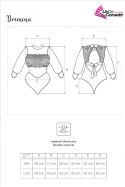 Drimina koronkowe Body Black Czarne Collection LivCo Corsetti Fashion rozmiar - L/XL NANVY BLUE