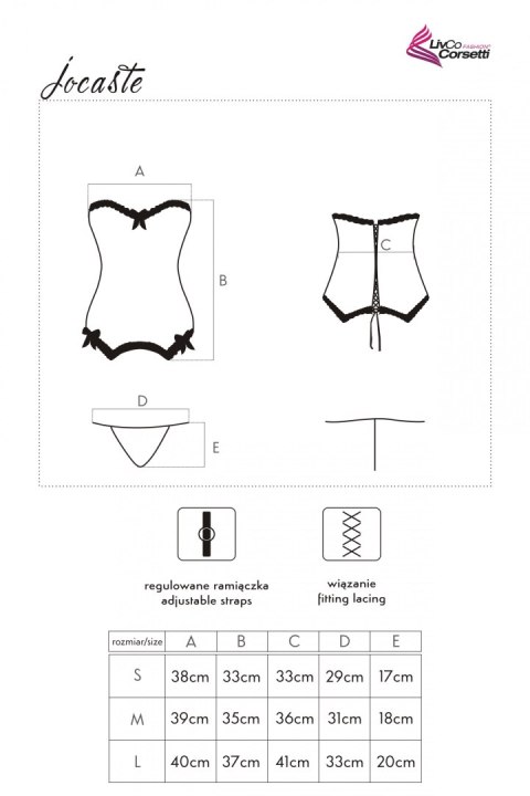 Gorset Jocaste LC 16039 Blue Niebieski LivCo Corsetti Fashion rozmiar - L MULTI Gorset Jocaste LC 16039 Blue Niebieski LivCo Corsetti Fashion rozmiar - L MULTI