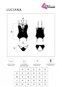Gorset Luciana Shades of Black Czarny Collection LivCo Corsetti Fashion rozmiar - M BLACK