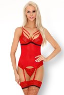 Gorset Parmin LC 90445 Salssa Red Collection rozmiar - L/XL CZERWONY