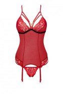 Gorset Parmin LC 90445 Salssa Red Collection rozmiar - L/XL CZERWONY