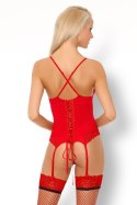 Gorset Parmin LC 90445 Salssa Red Collection rozmiar - S/M CZERWONY