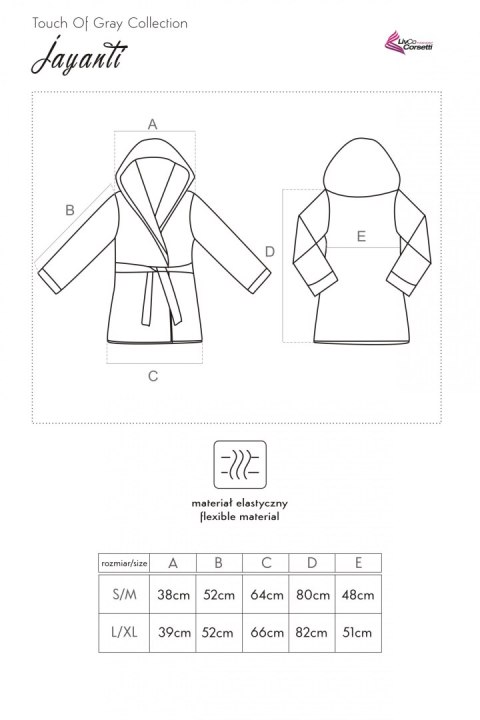 Homewear Jayanti LC 90373 Touch Of Gray Collection rozmiar - L/XL SZARY Homewear Jayanti LC 90373 Touch Of Gray Collection rozmiar - L/XL SZARY